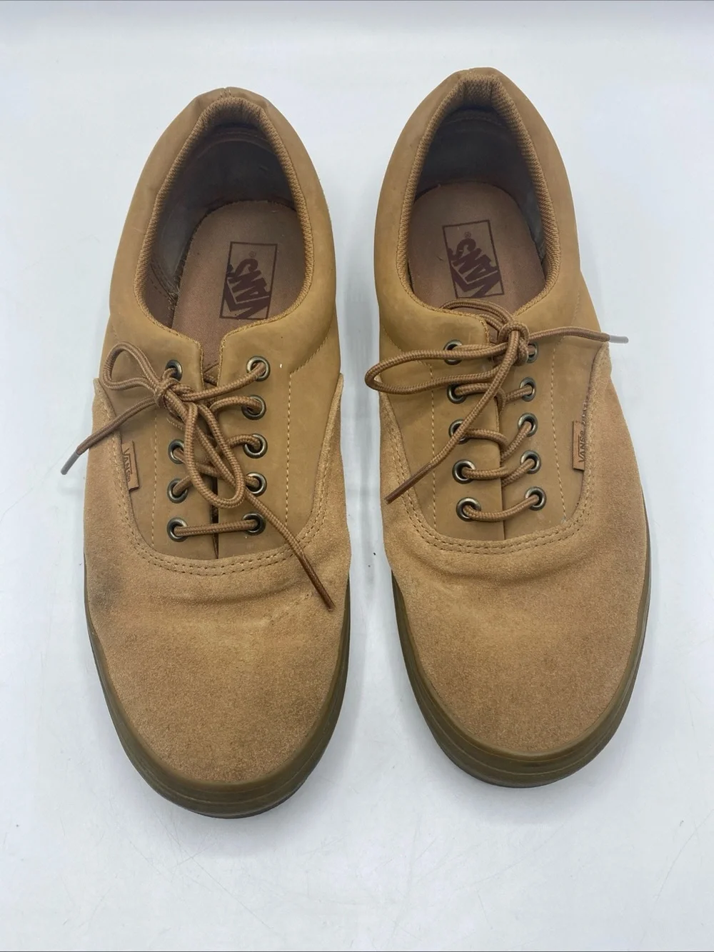 VANS Era Suede Buck Tobacco Brown Gum Men's 13 Casual Tennis Shoe Skater Sneaker